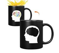 Generico Tazas de café que cambian de color | Cambio de color sensible al calor | Tazas de café innovadoras, tazas festivas, tazas de sublimación de Navidad para colegas