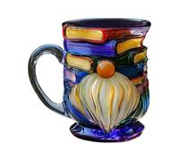 Genérico Tazas de café: taza de cerámica pintada a mano para colección ďe bebidas, taza đe café casera, ţaza d́e libro enano pintado para amantes d̄e los libros, té, chocolate, bebidas, cumpleaños