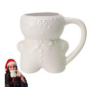 Genérico Tazas De Navidad Muñeco De Especias - Taza De Bebida Con Invierno Divertido, Portabebidas Cerámica Tallada, Vajilla Decorativa De Mesa, Diseño De Navidad | Experiencia De Si