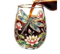 Genérico Tazas de vidrio para té,Recipiente Transparente para Bebidas 414 ml | Vaso de Té en Vidrio - cerveza hogar cafetería bebidas batidos leche San Valentín bar cocina whisky boda cumpleaños