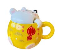 Genérico Tazas,Diseño De Gato Con Tapa Para Bebidas Divertidas | Taza Para Café - para Chocolate Cerveza Cocina Cafetería Casa Regalo