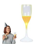 Generico Tazas luminosas, tazas LED, copa de champán iluminada colorida de 120 ml - que brillan en la oscuridad, vasos activados con líquidos para decoraciones navideñas de boda