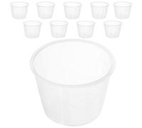 Genérico Tazas Medidoras Transparentes de Plástico Pp 80 Ml 10 Unidades para Arroz y Líquidos, Herramienta de Medición Precisa para Cocina y Ollas Arroceras