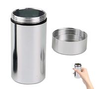 Genérico Tea Coffee and Sugar Canisters - 2.91 Inch Airtight Storage Container | Metal Sealed Travel Jar - Compact Waterproof Tea Storage Can with Rubber Seal Lid for Camping Hiking Fishing