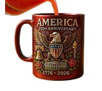 Genérico Tea Mug 250th Birthday - Commemorative Cup for Celebration | Ceramic Material with Comfortable Handle, Printed Design for Hot Beverages Morning Coffee Tea Party Souvenirs Gift