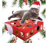 Genérico Teasing Feather Toy | Indoor Play for Cats | Cat Enrichment Toys, Automated Cat Teaser, Interactive Maze for Cats, Cat Feather Wand Toy, Pet Puzzle Toy for Cats, Rotating Cat Feather Toy