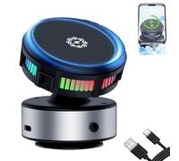Genérico Techgoplus Phone Holder, Magnetic Holder New Plus 3 in 1 Ultra, 360° Adjustable Car Mount, with Strong Suction Cup, Phone Cooling, Universal for All Smartphones (Silver,1 pcs)