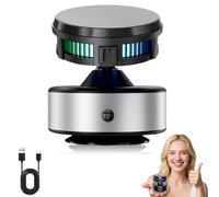 Genérico Techgoplus Phone Holder, Techgoplus Car Mount, 3-in-1 Magnetic Phone Holder, 360° Adjustable Car Mount with Strong Suction Cup, 15w Fast Charging Cooling, for All Smartphones (Sliver)