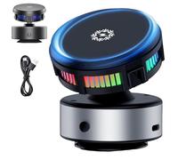 Genérico Techgoplus Phone Holder, Techgoplus Magnetic Holder New Plus 3 in 1 Ultra, 360° Adjustable Car Mount, with Strong Suction Cup, Universal for All Smartphones (Silver)