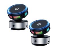 Genérico Techgoplus Phone Holder,Tgp Securegrip Pro Magnetic Holder3-in-1 Magnetic Phone Holder,360° Adjustable Car Mount with Strong Suction Cup, Universal for Smartphones (Silver*2)