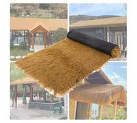 Genérico Techo De Paja Artificial, Heno De Paja Falso Realista Natural, Cerca De Decoración De Techo De Paja De Heno Falso Ignífugo, Jardín De Patio(100x1800cm)