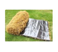 Genérico Techo De Paja Artificial, Rollo De Paja De Palma Sintética Ignífuga, For Valla De Patio, Decoración De Barra Tiki, Cabaña Tiki, Playa, Fiesta(100x1500cm)