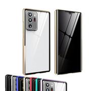 Genérico Techterio Magnetic Phone Case S22/S23/S24 Ultra Privacy Case, Magnetic Mobile Phone Cases, Anti-Peep Screen, Full Coverage (Gold,S23Ultra)