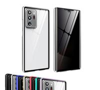 Genérico Techterio Magnetic Phone Case S22/S23/S24 Ultra Privacy Case, Magnetic Mobile Phone Cases, Anti-Peep Screen, Full Coverage (Silver,S24U)