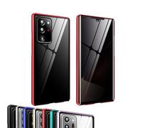 Genérico Techterio Magnetic Phone Case S22/S23/S24 Ultra Privacy Case, Magnetic Mobile Phone Cases, Anti-Peep Screen, Full Coverage (Red,S24U)