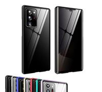 Genérico Techterio Magnetic Phone Case S22/S23/S24 Ultra Privacy Case, Magnetic Mobile Phone Cases, Anti-Peep Screen, Full Coverage (Black,S24U)