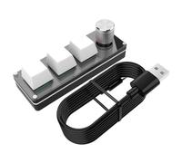 Genérico Teclado Macro - ABS + 10x2x3cm | Teclado De Programación | Teclados Mecánicos | Teclados Macro Silencioso para Oficina, Negocios, Trabajo, Estudio, Adultos, Juegos, Accesorios De Computadora