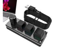 Genérico Teclado Macro, Programación de Teclado para Juegos, Teclado Silencioso para Estudiar, Trabajar, Jugar Y Negocios, Accesorios para Computadora
