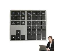 Generico Teclado numérico inalámbrico teclado para números pequeños - teclado numérico de computadora de 35 teclas, use un teclado numérico de computadora para escribir en silencio y eficiente, una