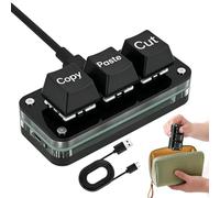 Genérico Teclado Pequeño | Mini Teclado Mecánico Portátil,Macro Pad Copiar Cortar Pegar,para Oficina en Casa Reuniones Diarias Trabajo Juegos Edición de Vídeo Dibujo de Diseño