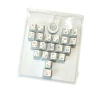 Genérico Teclas de Altura Originales ergonómicas Patrón de en Forma de corazón 21 Teclas para Reducir la Fatiga Escribir Teclas de