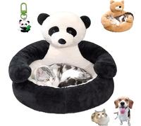 Genérico Teddy Bear Dog Bed, Teddy Bear Dog Bed with Arms, Plush Cuddler for Small Dogs & Puppies, Ultra Soft Plush Pet Sofa, Semi-Enclosed Cuddle Beds for Indoor Cats & Dogs (Coffee,M(18.1in))