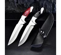 Genérico TEERMA FX7 Cuchillo Supervivencia Caza Monte bushcraft Camping Outdoor Campo - Con vaina cutánea, Se utiliza principalmente para la caza y el senderismo（Entrega aleatoria de color）