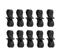 Generico Tees con clip para sombreros de - 10 piezas resistentes en forma de S, soportes para marcadores de bolas, protección multiusos con cubierta antipolvo, clips para viseras para sombreros | Ci