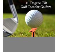 Genérico Tees para Golf | Tees de Golf con Inclinación de 10 Grados para Golfistas,Base Cónica Menos Fricción Precisión Mejorada para Campos de Práctica Principiantes Lecciones de Entrenamiento