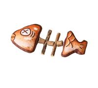 Genérico Teething Chew Toy for Cats, Kick Toy for Cats, Cat Teething Toy with Catnip, Chewing Toys for Cat Health, Plush Chew Toys for Cats, Catnip Teething Plush Toy, Realistic Plush Cat Bone Toy