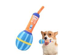 Genérico Teething Toys For Puppies - Lovely Microphone Shape Stuffed Sound Chew Toy | Soft and Durable Cute Puppy Chew Toy For Indoor & Outdoor, Flexible Pet Toys For Teeth Clean, Relaxing
