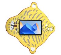 Genérico Tela Autoadhesiva Enrollable | Funda para Lentes | Envoltura Deportiva Lavable y Reutilizable con Diseño de Tigre para Tabletas, Viaje y Hogar