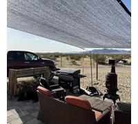 Genérico Tela de Sombra de Aluminio Transpirable PañO de Sombra 4x5m 3x6m 2x2m Malla de Sombreo Exterior con Ojales para Jardín Gallinero Huerto Playa 95% de Protección Solar(2.0 * 2.5m/6.6 * 8.2ft)