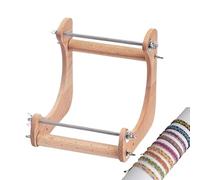 Genérico Telar Abalorios - Kit Madera 16x20cm | Herramienta Elaboración Joyas | Diseño Ergonómico Inclinado, Marco Vertical Ajustable, Tejido Pulseras Y Collares | Suministros Manualidades DIY