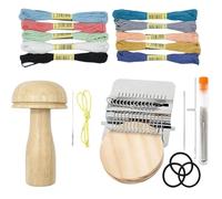 Genérico Telar de Zurcir | Suministros Completos De Tejido - Kit De Remiendo De Punto Con Ganchos,Para Calcetines Jeans Ropa Y Tejidos Reparación Hogar Diario Principiantes