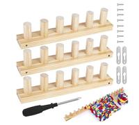 Genérico Telar Para Tejer,89 Cm Telar De Madera Para Hilo Grueso | Herramienta De Decoración Del Hogar Para Hilo,Para Cama Sofá Decoración Del Hogar Niños Adultos Principiantes Tejido A Croché