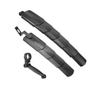 Genérico Telescopic Bike Mudguard Set | PP & Resin, Black, Front 11.5in X 2.6in, Rear 16.3in X 3in | Adjustable Fenders for, Road Bike | Fits 24/26/27.5in Wheels