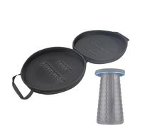 Genérico Telescoping Stool Hard Cover Organizer | Folding Stool Case | Double Zipper Wide Opening | Waterproof Round Double For Photography Sketching Camping Fishing Garden Beach Yard