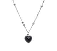 Genérico Temperature-Sensing Heart Necklace - Dynamic Color-Changing Pendant | Stylish & Collarbone Accessory For Daily Wear | Trendy Women’s Fashion Jewelry