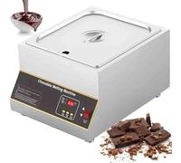 Genérico Templadora de Chocolate eléctrica, Calentador de Chocolate Comercial de 1 a 4 Tanques, crisol de Acero Inoxidable de 0 a 185 °F, for Uso doméstico y en restaurantes.(1grid)