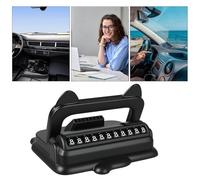 Genérico Temporary Parking Number Plate - 2 In 1 Dashboard Phone Holder & Parking Number Card | Vehicle Interior Accessory For Cars, SUVs, Trucks | Temporary Phone