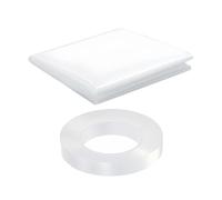 Genérico Temporary Window Shield - Pre-Cut Repair Film for Car Truck SUV | Clear Waterproof with Double-Sided Tape, Protects Broken Glass, Easy Installation, Fits Windshield and RV