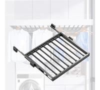 Genérico Tendedero para Lavadora - Pantalonero extraíble y Extensible, de aleación de Aluminio, con riel silencioso y amortiguado, Apto para Anchos de 45-50 cm (17,71-19,68 Pulgadas) y Largo de 54 cm