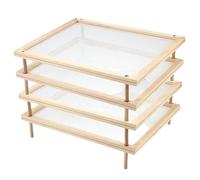 Generico Tendedero para pasta de madera - con red deshidratada y pulida, apilable y extraíble, para circulación de aire | Multipurpose Outdoor Indoor Utility