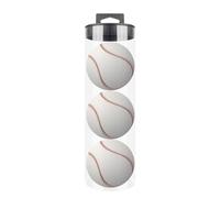 Genérico Tennis Ball Storage Canister - Clear Cylinder Tube | Ergonomic Non Slip Handle, Durable Display Case For Pique Balls Pong Baseballs, Training Organizer For Sports and Pet Toys