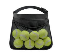 Genérico Tennis Ball Waist Holder - Adjustable Pickleball Storage Mesh Bag, Breathable Golf Ball Collector Pouch, Zippered Design | For Competition Training Baseball Table Tennis Gym Sports
