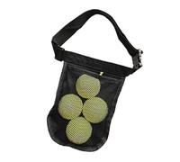 Genérico Tennis Ball Waist Holder - Adjustable Pickleball Storage Mesh Bag, Breathable Golf Ball Collector Pouch, Zippered Design | For Competition Training Baseball Table Tennis Gym Sports