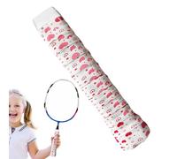 Genérico Tennis Racket Grip Tape, Soft Racquet Overgrip, Polyester Ammonia Non-Woven Fabric, Anti-Slip and Sweat-Absorbent for Tennis, Badminton, Squash Rackets, Ideal for Beach Shots, 110x2.5 cm