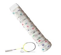 Genérico Tennis Racket Grip Tape, Soft Racquet Overgrip, Polyester Ammonia Non-Woven Fabric, Anti-Slip and Sweat-Absorbent for Tennis, Badminton, Squash Rackets, Ideal for Beach Shots, 110x2.5 cm
