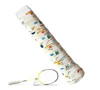 Genérico Tennis Racket Grip Tape, Soft Racquet Overgrip, Polyester Ammonia Non-Woven Fabric, Anti-Slip and Sweat-Absorbent for Tennis, Badminton, Squash Rackets, Ideal for Beach Shots, 110x2.5 cm